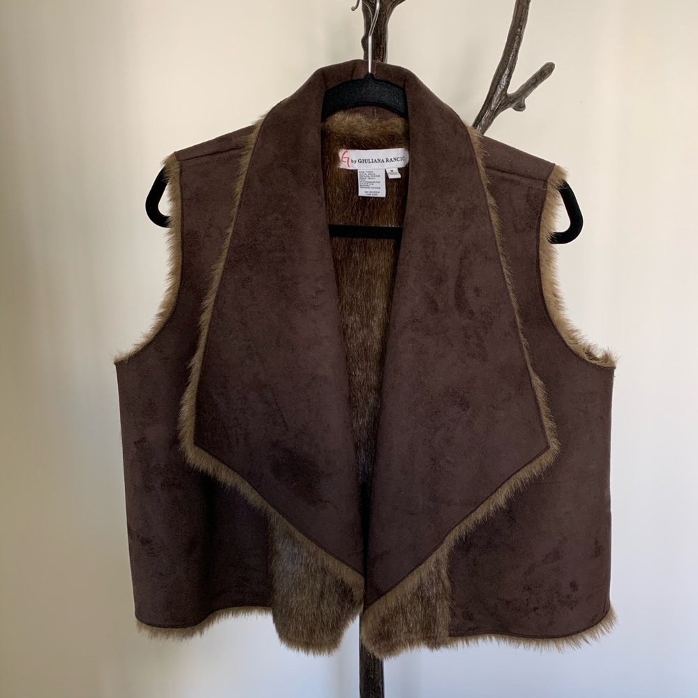 Reversible Crop Faux Mink Fur Vest